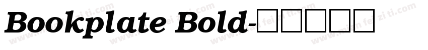 Bookplate Bold字体转换